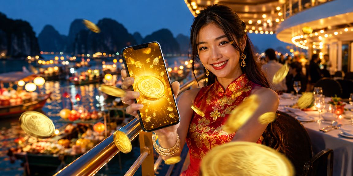 Người chơi tại Hạ Long sử dụng điện thoại Android để cài ứng dụng casino