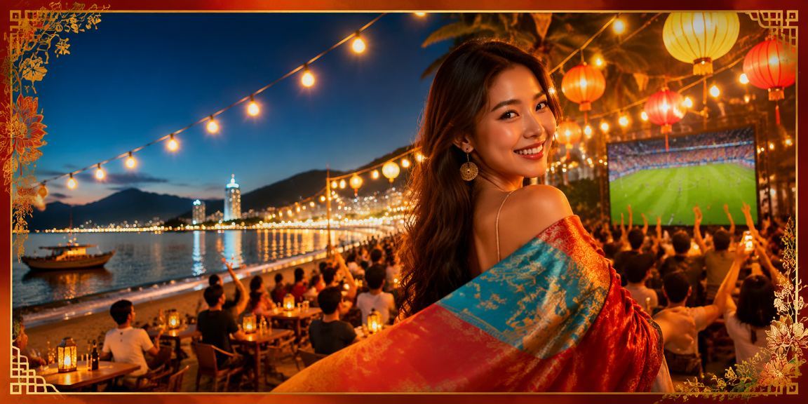 Người dùng tại Nha Trang xem kèo thể thao và trò chơi trực tuyến trên điện thoại tại chợ đêm